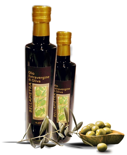 Olio d'oliva extravergine Bellapietra, prodotto in Sicilia